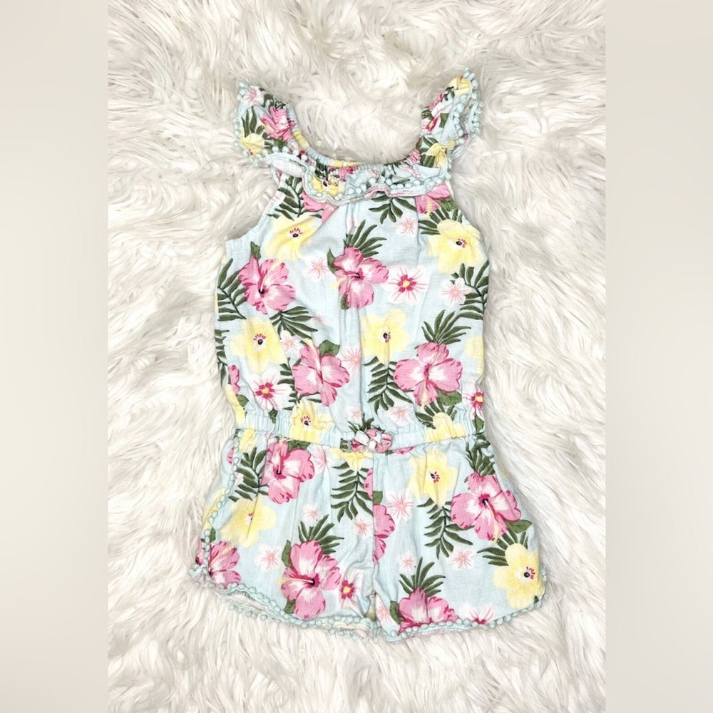 Little Me Floral Ruffle Romper 3T​
